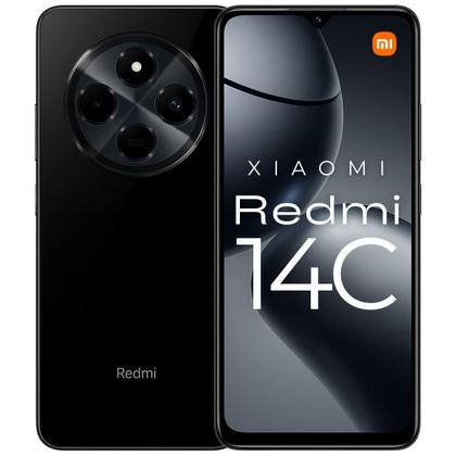 Xiaomi Redmi 14C ミッドナイトブラック 128GB Smartphone Redmi 14C 128GB Tela 6,88 Polegadas 120Hz Câmera 50MP