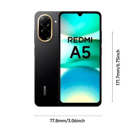 【新品未開封 】Xiaomi Redmi A5 ブラックSIMフリー 128GB Smartphone Xiaomi Redmi A5 128GB 4GB RAM Dual SIM Tela 6.88