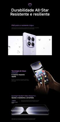 Imagem de Smartphone RedmiNote 14 PRO NFC Câmera tripla 200MP 32mp frontal 256GB tela AMOLED 120Hz FHD plus celular Premium