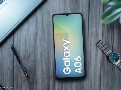Imagem de Smartphone Samsung Galaxy A06, 128 Gb, Azul