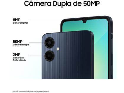 Imagem de Smartphone Samsung Galaxy A06 128GB 4GB RAM Branco 6,7" Câm. Dupla + Selfie 8MP