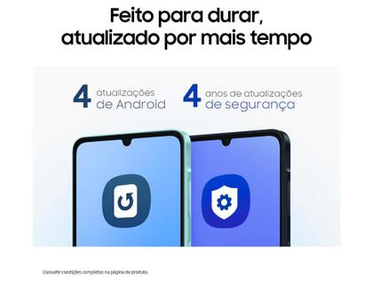 Imagem de Smartphone Samsung Galaxy A06 5G 128GB 4GB RAM Cinza Câm. 50MP + Selfie 8MP