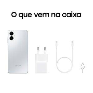 Imagem de Smartphone Samsung Galaxy A06 5G 128GB - Cinza, 4GB de RAM + 4GB RAM Plus, Câmera 50MP, Tela 6,7"