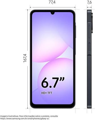 Imagem de Smartphone Samsung Galaxy A07 4G 128GB 4GB Ram