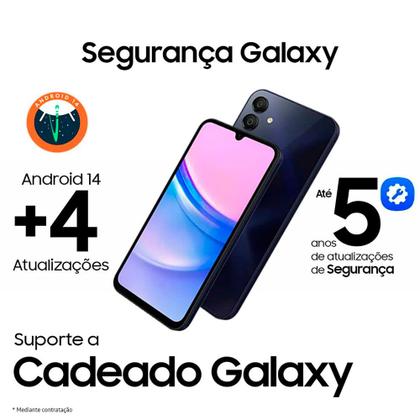 Imagem de Smartphone Samsung Galaxy A15 256GB 5G 6,5 4GB RAM Câmera Tripla 50MP Selfie 13MP Dual Chip Android 14