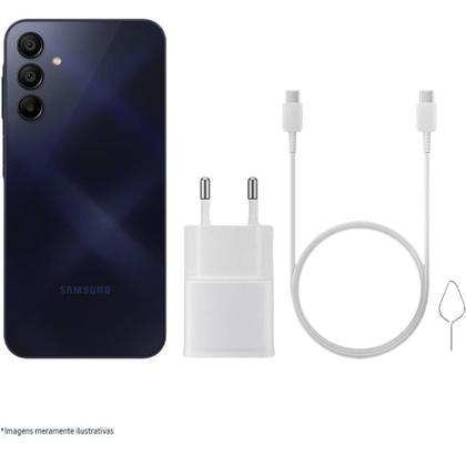 Imagem de Smartphone Samsung Galaxy A15 256GB 8GB de RAM Tela Infinita Super AMOLED de 6.5 Câmera Traseira Tripla 50MP +5MP + 2MP
