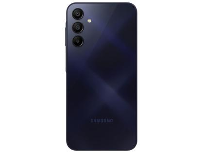Imagem de Smartphone Samsung Galaxy A15 6,5" 128GB Azul Escuro 4G 4GB RAM Câm. Tripla 50MP + Selfie 13MP 5000mAh Dual Chip