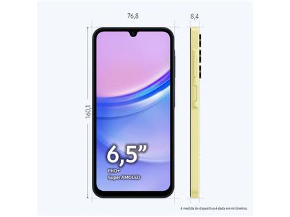 Imagem de Smartphone Samsung Galaxy A15 6,5" 256GB Verde Claro 4G 8GB RAM Câm. Tripla 50MP + Selfie 13MP 5000mAh Dual Chip