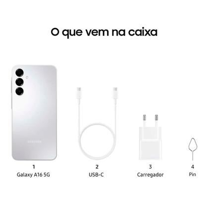 Smartphone Samsung Galaxy A16 128GB Cinza - Galaxy A16 - Magazine