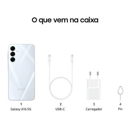 Imagem de Smartphone Samsung Galaxy A16 5G 128GB 4GB 6,7” Cinza