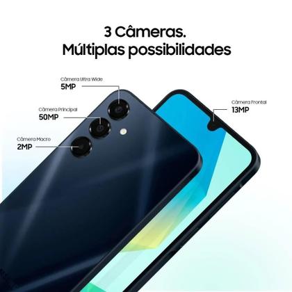 Imagem de Smartphone Samsung Galaxy A16 5G 128GB 4GB 6,7” Cinza