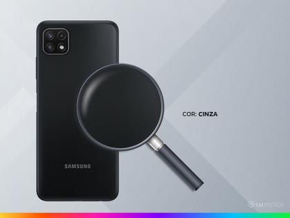 Smartphone Samsung Galaxy A22 128GB Cinza 5G - Octa-Core 4GB