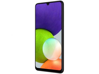 Smartphone Samsung Galaxy A22 128GB Preto 4G - 4GB RAM Tela 6,4