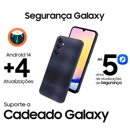 Smartphone Samsung Galaxy A25 256GB 5G 6,5 8GB RAM Câmera Tripla