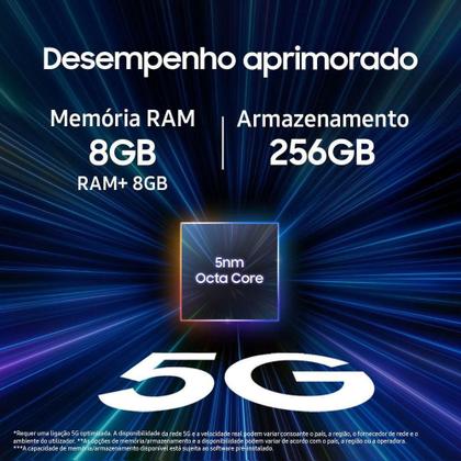 Imagem de Smartphone Samsung Galaxy A25 5G 256GB 8GB de RAM Tela Infinita de 6.5 Câmera Traseira Tripla 50MP OIS + 8MP + 2MP - Azul Escuro