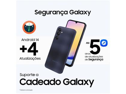 Imagem de Smartphone Samsung Galaxy A25 6,5" 256GB Azul Escuro 5G 8GB RAM Câm Tripla 50MP + Selfie 13MP Bateria 5000mAh Dual Chip