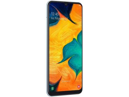 Smartphone Samsung Galaxy A30 64GB Branco 4G - 4GB RAM 6,4” Câm