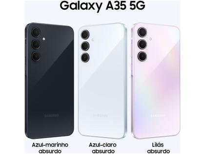 Imagem de Smartphone Samsung Galaxy A35 128GB Rosa 5G 6GB RAM 6,6" Câm. Tripla + Selfie 13MP Dual Chip