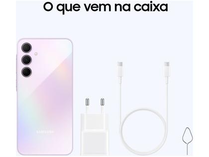 Imagem de Smartphone Samsung Galaxy A35 128GB Rosa 5G 6GB RAM 6,6" Câm. Tripla + Selfie 13MP Dual Chip