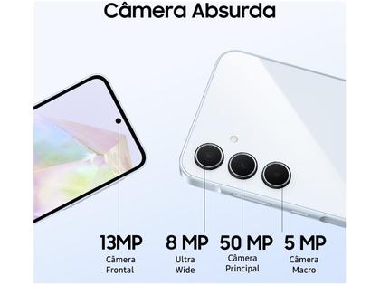 Imagem de Smartphone Samsung Galaxy A35 128GB Rosa 5G 6GB RAM 6,6" Câm. Tripla + Selfie 13MP Dual Chip
