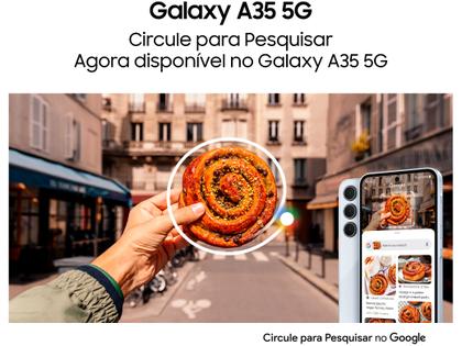 Imagem de Smartphone Samsung Galaxy A35 256GB Azul Escuro 5G 8GB RAM 6,6" Câm. Tripla + Selfie 13MP Dual Chip