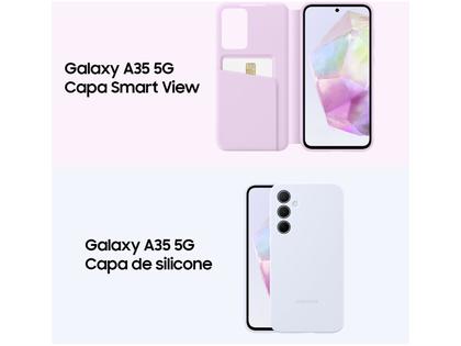 Imagem de Smartphone Samsung Galaxy A35 256GB Azul Escuro 5G 8GB RAM 6,6" Câm. Tripla + Selfie 13MP Dual Chip