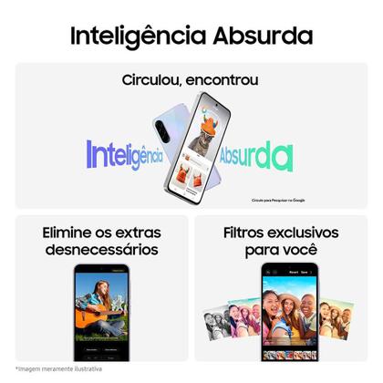 Imagem de Smartphone Samsung Galaxy A36 128GB 6GB RAM 5G Branco Tela 6,7 Polegadas Bateria 5000 mAh