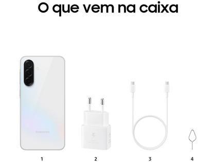 Imagem de Smartphone Samsung Galaxy A36 256GB 5G 8GB RAM Branco 6,7" Câm. Tripla + Selfie 12MP