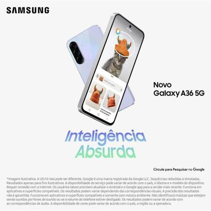 Imagem de Smartphone Samsung Galaxy A36 5G 128GB 6GB 6,7" Branco