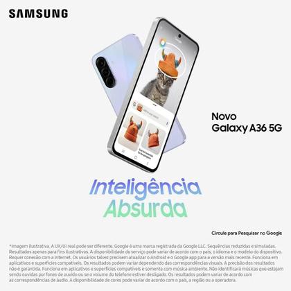 Imagem de Smartphone Samsung Galaxy A36 5G 128GB 6GB RAM Câmera Tripla Traseira de até 50MP Selfie 12MP Tela 6.7" Preto