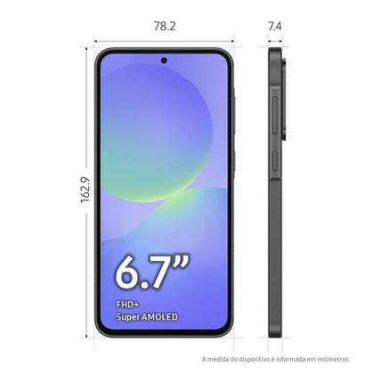 Imagem de Smartphone Samsung Galaxy A36 5G 256GB 8GB RAM Câmera Tripla Traseira de até 50MP Selfie 12MP Tela 6.7"-Preto