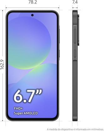 Smartphone Samsung Galaxy A36 5G 256GB 8GB RAM Preto - Galaxy A36