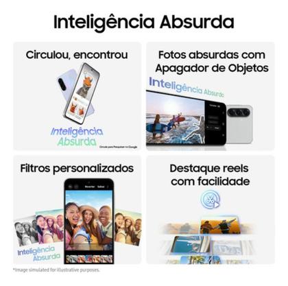 Imagem de Smartphone samsung galaxy a56 5g 256gb 8gb ram cinza