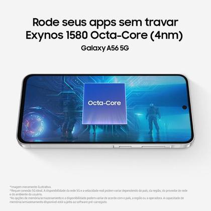 Imagem de Smartphone samsung galaxy a56 5g 256gb 8gb ram cinza