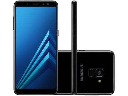 Smartphone Samsung Galaxy A8 64GB Preto - Dual Chip 4G Câm. 16MP +