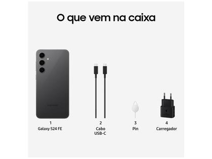 Imagem de Smartphone Samsung Galaxy S24 FE 128GB 5G 8GB RAM Grafite 6,7" Câm. Tripla + Selfie 10MP
