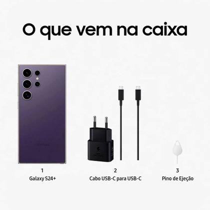 Smartphone Samsung Galaxy S24 Ultra 512GB 5G 6,8 12GB RAM Câmera