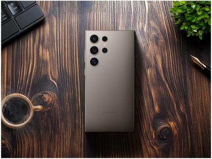 Imagem de Smartphone Samsung Galaxy S24 Ultra 6,8" Galaxy AI 512GB Titânio Cinza 5G 12GB RAM Câm. Quádrupla 200MP + Selfie 12MP Bateria 5000mAh Dual Chip