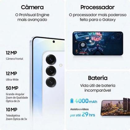 Imagem de Smartphone Samsung Galaxy S25 256GB 5G - Prata, Galaxy AI, Câmera Tripla 50MP + Selfie 12MP, RAM 12GB, Tela 6.2"