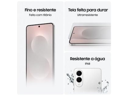 Smartphone Samsung Galaxy S25 Edge 512GB Titânio Prata 5G 12GB RAM