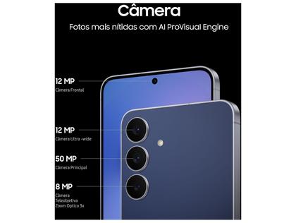 Imagem de Smartphone Samsung Galaxy S25 FE 256GB 5G 8GB RAM Azul Marinho 6,7" Câm. Tripla + Selfie 12MP