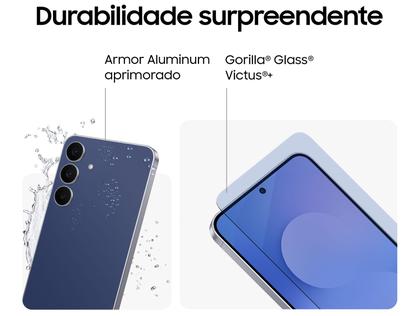Imagem de Smartphone Samsung Galaxy S25 FE 256GB 5G 8GB RAM Azul Marinho 6,7" Câm. Tripla + Selfie 12MP