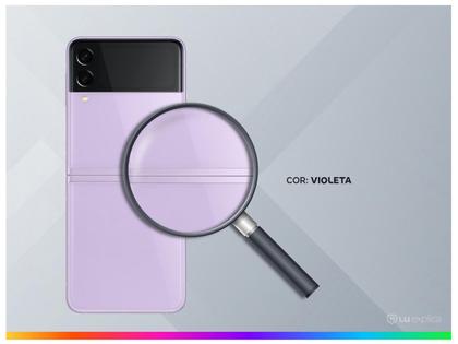 Smartphone Samsung Galaxy Z Flip3 256GB Violeta 5G - 8GB RAM Tela