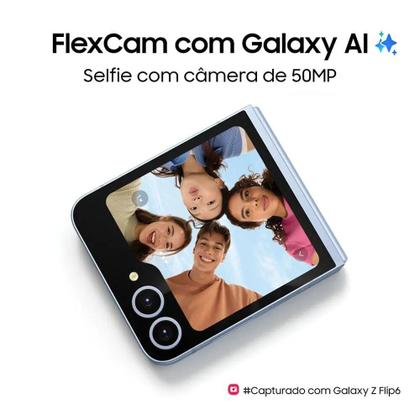 【ジャンク】Galaxy Z Flip6 Smartphone Samsung Galaxy Z Flip6 256GB Cinza 5G - Tela dobrável