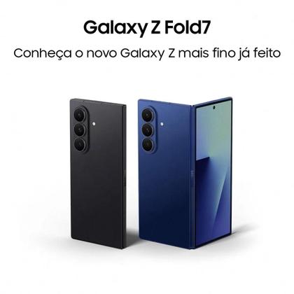 Imagem de Smartphone Samsung Galaxy Z Fold7 512GB 12GB RAM Câmera Traseira até 200MP Selfie 10MP Tela 8.0" Azul