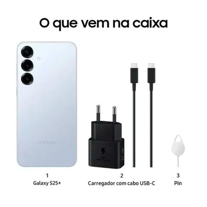 Imagem de Smartphone Samsung S25+ 5G 12GB 256GB Prata - SM-S936BZSRZTO