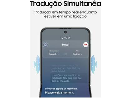 Imagem de Smartphone Samsung Z Flip 5 512GB Rosa 5G Snapdragon 8GB RAM 6,7" Câm. Dupla + Selfie 10MP Dual Chip