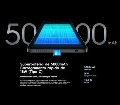 Imagem de Smartphone Spark 20C 256GB/16GB Ram Câmera 50mp HDR 90Hz Premium design Dual Sim