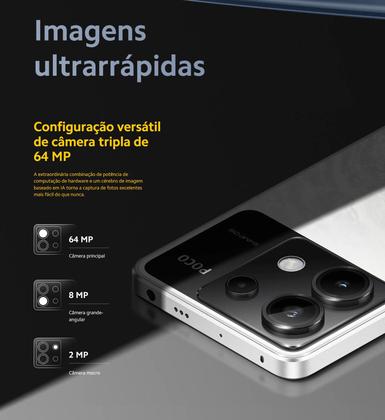 Imagem de Smartphone X6 5G 256GB + 16GB ram tela Amoled 120 Hz Câmera tripla 4K 64MPx Premium poderoso Snapdragon 7s Gen 2 + Glass Victus - Celular