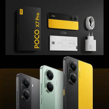 Smartphone X7 PRÓ 512GB /12 RAM 5G GLOBAL AMARELO Lançameno 2025
